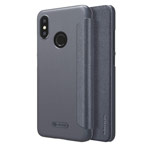 Чехол Nillkin Sparkle Leather Case для Xiaomi Mi 8 (темно-серый, винилискожа)