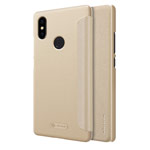 Чехол Nillkin Sparkle Leather Case для Xiaomi Mi 8 SE (золотистый, винилискожа)