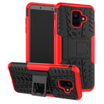 Чехол Yotrix Shockproof case для Samsung Galaxy A6 2018 (красный, пластиковый)