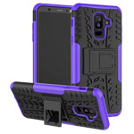 Чехол Yotrix Shockproof case для Samsung Galaxy A6 plus 2018 (фиолетовый, пластиковый)