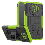 Чехол Yotrix Shockproof case для Samsung Galaxy J4 (зеленый, пластиковый)