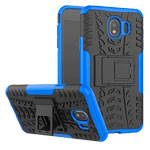 Чехол Yotrix Shockproof case для Samsung Galaxy J4 (синий, пластиковый)