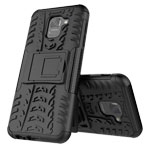 Чехол Yotrix Shockproof case для Samsung Galaxy J6 (черный, пластиковый)