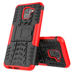 Чехол Yotrix Shockproof case для Samsung Galaxy J6 (красный, пластиковый)