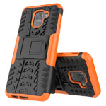 Чехол Yotrix Shockproof case для Samsung Galaxy J6 (оранжевый, пластиковый)