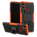 Чехол Yotrix Shockproof case для Xiaomi Mi A2 (оранжевый, пластиковый)
