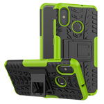 Чехол Yotrix Shockproof case для Xiaomi Mi 8 (зеленый, пластиковый)