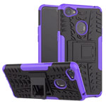 Чехол Yotrix Shockproof case для OPPO F7 (фиолетовый, пластиковый)