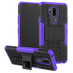 Чехол Yotrix Shockproof case для LG G7 ThinQ (фиолетовый, пластиковый)