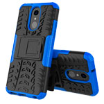 Чехол Yotrix Shockproof case для LG Q7 (синий, пластиковый)
