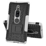 Чехол Yotrix Shockproof case для Sony Xperia XZ2 premium (белый, пластиковый)