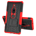 Чехол Yotrix Shockproof case для Sony Xperia XZ2 premium (красный, пластиковый)