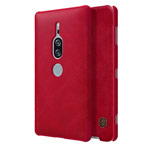 Чехол Nillkin Qin leather case для Sony Xperia XZ2 premium (красный, кожаный)