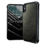 Чехол X-doria Defense Lux для Apple iPhone X (Crystal Black, маталлический)