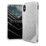 Чехол X-doria Defense Lux для Apple iPhone X (Crystal Sliver, маталлический)