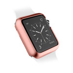 Чехол X-doria Revel Case для Apple Watch Series 2 (38 мм, розово-золотистый, пластиковый)