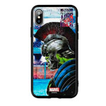 Чехол Marvel Avengers Hard case для Apple iPhone X (Hulk vs Thor, пластиковый)