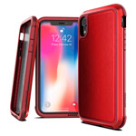 Чехол X-doria Defense Lux для Apple iPhone XR (Red Leather, маталлический)