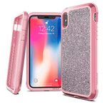 Чехол X-doria Defense Lux для Apple iPhone XS max (Crystal Pink, маталлический)