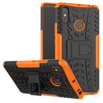 Чехол Yotrix Shockproof case для Xiaomi Mi Max 3 (оранжевый, пластиковый)