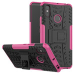 Чехол Yotrix Shockproof case для Xiaomi Mi Max 3 (розовый, пластиковый)