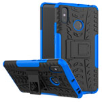 Чехол Yotrix Shockproof case для Xiaomi Mi Max 3 (синий, пластиковый)