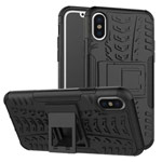 Чехол Yotrix Shockproof case для Apple iPhone XS max (черный, пластиковый)