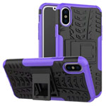 Чехол Yotrix Shockproof case для Apple iPhone XS max (фиолетовый, пластиковый)