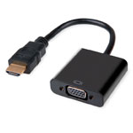 Адаптер iPower HDMI to VGA универсальный (HDMI, VGA, черный)