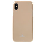 Чехол Mercury Goospery Jelly Case для Apple iPhone XS max (золотистый, гелевый)