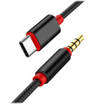 AUX-кабель Synapse Armed Cable (1 м, miniJack 3.5 мм, USB Type C, черный)
