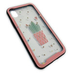 Чехол Synapse Glassy Case для Apple iPhone X (Cactus, гелевый/стеклянный)