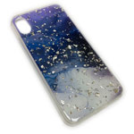 Чехол Yotrix GlitterFoil Case для Apple iPhone XS (Galaxy One, гелевый)