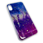 Чехол Yotrix GlitterFoil Case для Apple iPhone XR (Galaxy Five, гелевый)