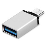 Адаптер Yotrix OTG-USB Adapter универсальный (USB Type C-USB 3.0, серебристый)