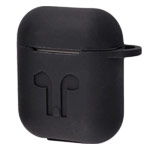 Чехол Yotrix AirPods Kit для Apple AirPods (черный, силиконовый, набор)