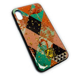 Чехол Yotrix GlitterFoil Case для Apple iPhone XS (Flamingo, гелевый)