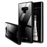 Чехол Yotrix GlassCase для Samsung Galaxy Note 9 (черный, гелевый/стеклянный)