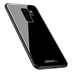 Чехол Yotrix GlassCase для Samsung Galaxy S9 plus (черный, гелевый/стеклянный)