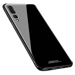 Чехол Yotrix GlassCase для Huawei P20 pro (черный, гелевый/стеклянный)