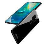 Чехол Yotrix GlassCase для Huawei Mate 20 (черный, гелевый/стеклянный)