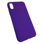 Чехол Yotrix SoftVelvet для Apple iPhone XS (фиолетовый, гелевый)