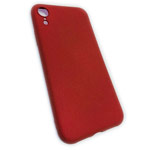 Чехол Yotrix SoftVelvet для Apple iPhone XR (темно-красный, гелевый)