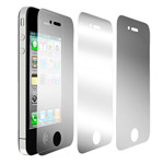 Защитная пленка Dexim 3-pack для Apple iPhone 4/4S (набор, матовая/тонированная/зеркальная)