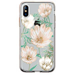 Чехол Comma Crystal Flowers для Apple iPhone XS max (Magnolia White, гелевый)