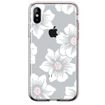 Чехол Comma Crystal Flowers для Apple iPhone XS (Peony Brown, гелевый)
