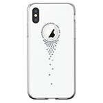 Чехол Comma Crystal Angel Tears для Apple iPhone XS (белый, гелевый)