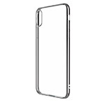 Чехол Devia Glitter Soft case для Apple iPhone XS (серебристый, гелевый)