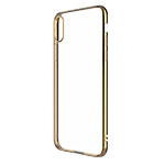 Чехол Devia Glitter Soft case для Apple iPhone XS (золотистый, гелевый)