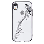 Чехол Devia Crystal Papillon для Apple iPhone XR (черный, пластиковый)